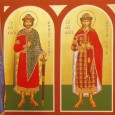 Мученики благовірні князі Борис i Глiб, у Хрещеннi Роман i Давид