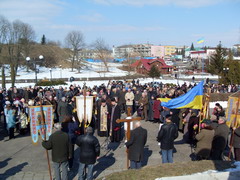 Панахида по Шевченку у Володимирі. Світлина священика Андрія
Шевчука