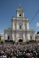 Під час Патріаршого Богослужіння. Світлина прот. Віталія Собка