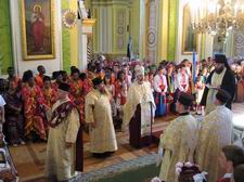 Єпископ Михаїл очолює молебень за успішне проведення міжнародного фестивалю «Поліське літо з фольклором»