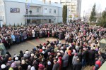 15 лютого 2014 р. Біля кафедрального собору Святої Трійці на Стітення Господнє. Світлина інформаційної служби єпархії.