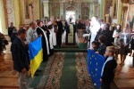 23 серпня 2014 р. Освята Пропорів України та Євросоюзу в луцькому кафедральному соборі Святої Трійці. Світлина інформаційної служби єпархії