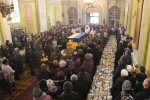 15 березня 2015 р. Чин похорону військовослужбовців Дениса Чабанчука та Мирослава Столярчука у кафедральному соборі Святої Трійці. Світлина інформаційної служби єпархії