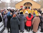 7 грудня 2012 р. Митрополит Луцький і Волинський завершує Богослужіння в луцькій тимчасовій каплиці Великомучениці Катерини з нагоди її освяти, престольного празника та першої річниці заснування храму. Світлина інформаційної служби єпархії