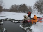 19 січня 2013 р. Митрополит Луцький і Волинський Михаїл освячує річку Стир на Богоявлення. Світлина інформаційної служби єпархії