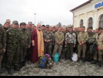 На залізничному вокзалі Воломира-Волинського. Світлина з архіву протоієрея Миколи Гінайла