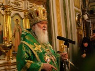 8 червня 2009 р. Патріарх Філарет виголошує проповідь у луцькому кафедральному соборі Святої Трійці під час Богослужіння з нагоди престольного свята. Світлина Леоніда Максимова