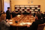 28 лютого 2014 р. Круглий стіл до 200-річчя з дня народження Т. Шевченка у ВПБА. Світлина інформаційної служби єпархії.