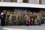 27 березня 2015 р. Зустріч бійців 14-ї ОМБр у Луцьку. Світлина інформаційної служби єпархії